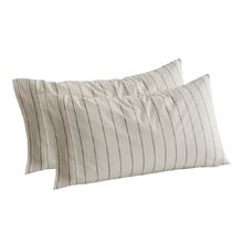 Zinnia Yarn-Dyed Washed Cotton King Pillowcases (Set of 2)